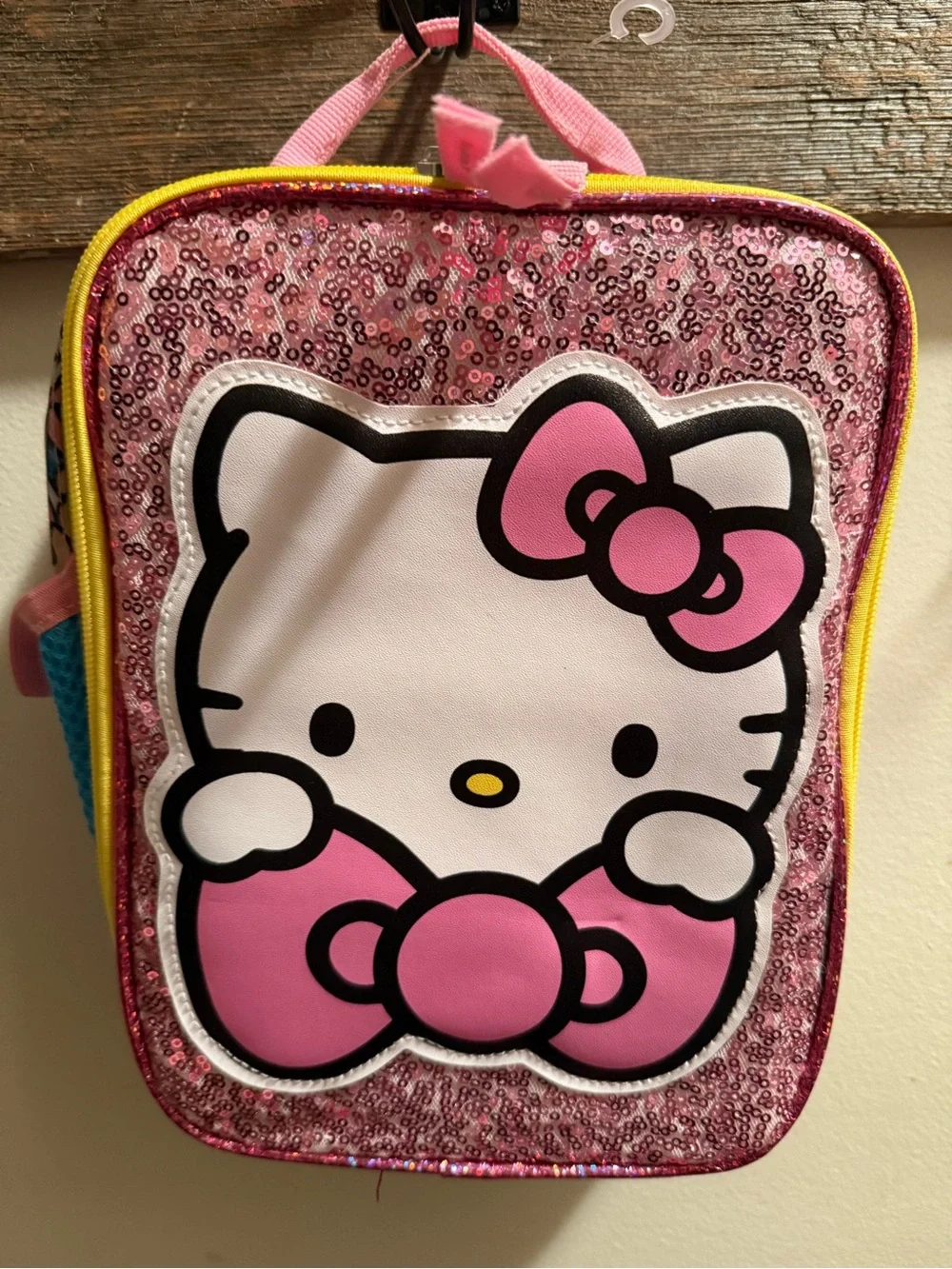 Hello Kitty Insulated Lunch Bag With Exterior Mesh Side Pocket